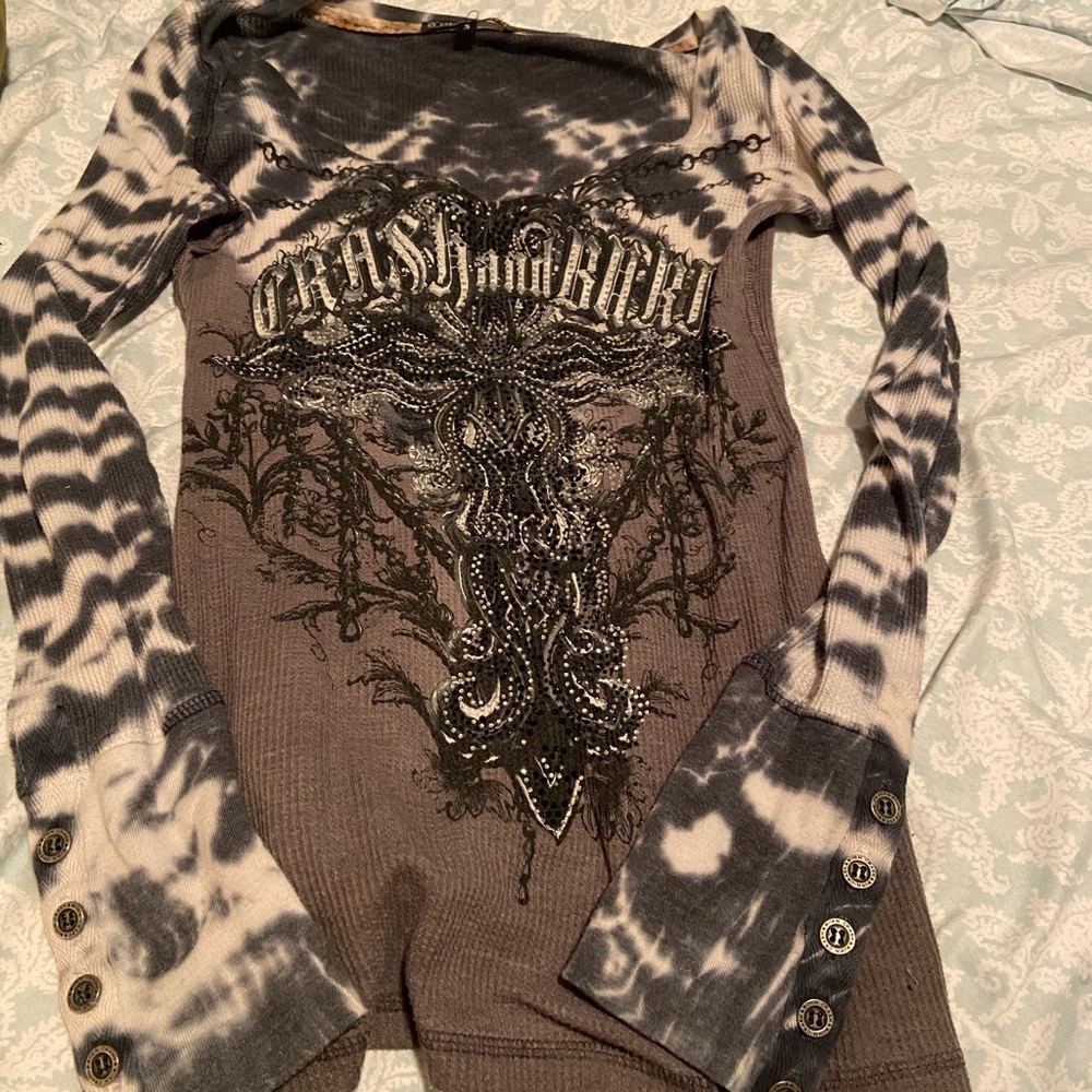 Crash and burn long sleeve T-shirt